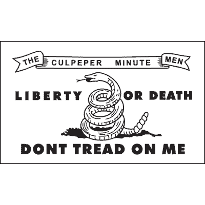 Culpeper Minute Men Liberty  Indoor Outdoor Dyed Nylon Historical Flag 3' X 5'
